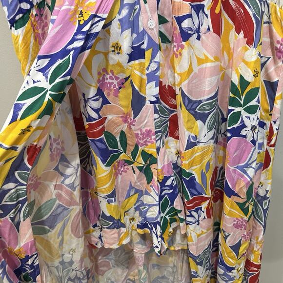 Eloquii Elegance Paradiso Floral Maxi Romper Women’s Size 20 Tropical‎ Print NWT - Picture 4 of 9